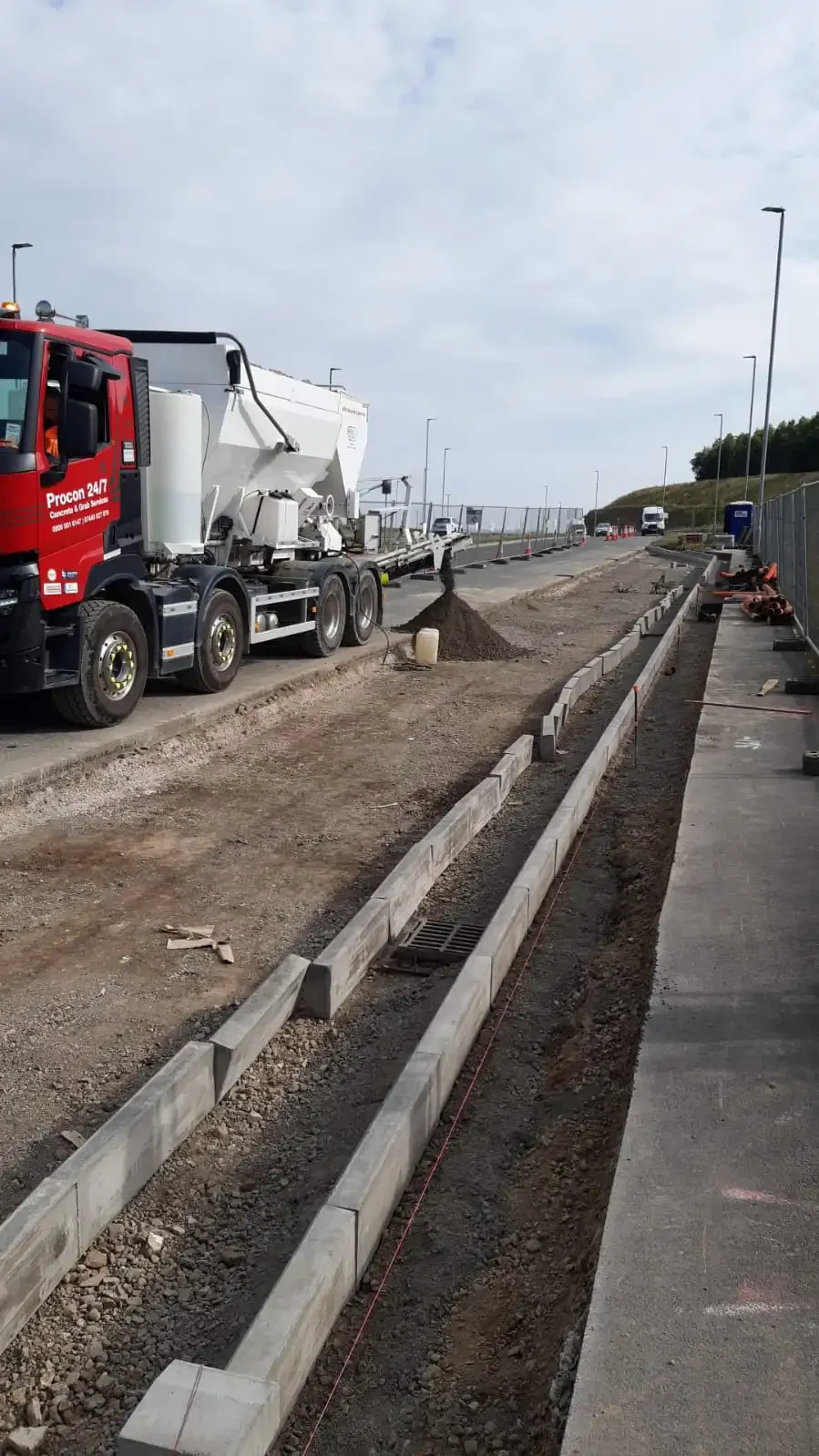 Carriageway Improvement Works at M1 Junction 46 — site photograph