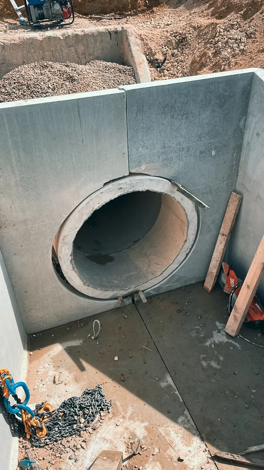 M11 Junction 14 Geo Works — site photograph