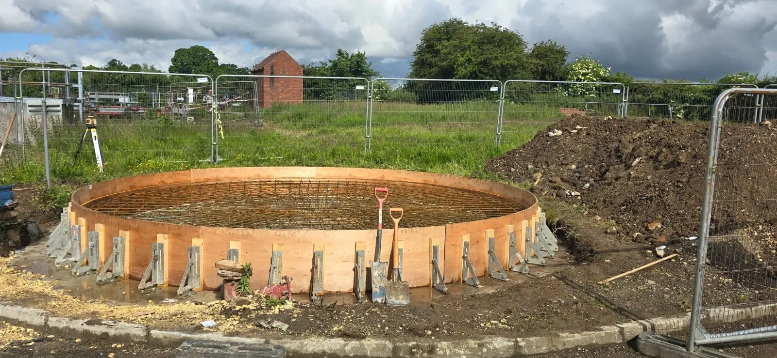 Precision Concrete Slab Installation, Yorkshire Water Treatment Works, Askham Bryan — site photograph
