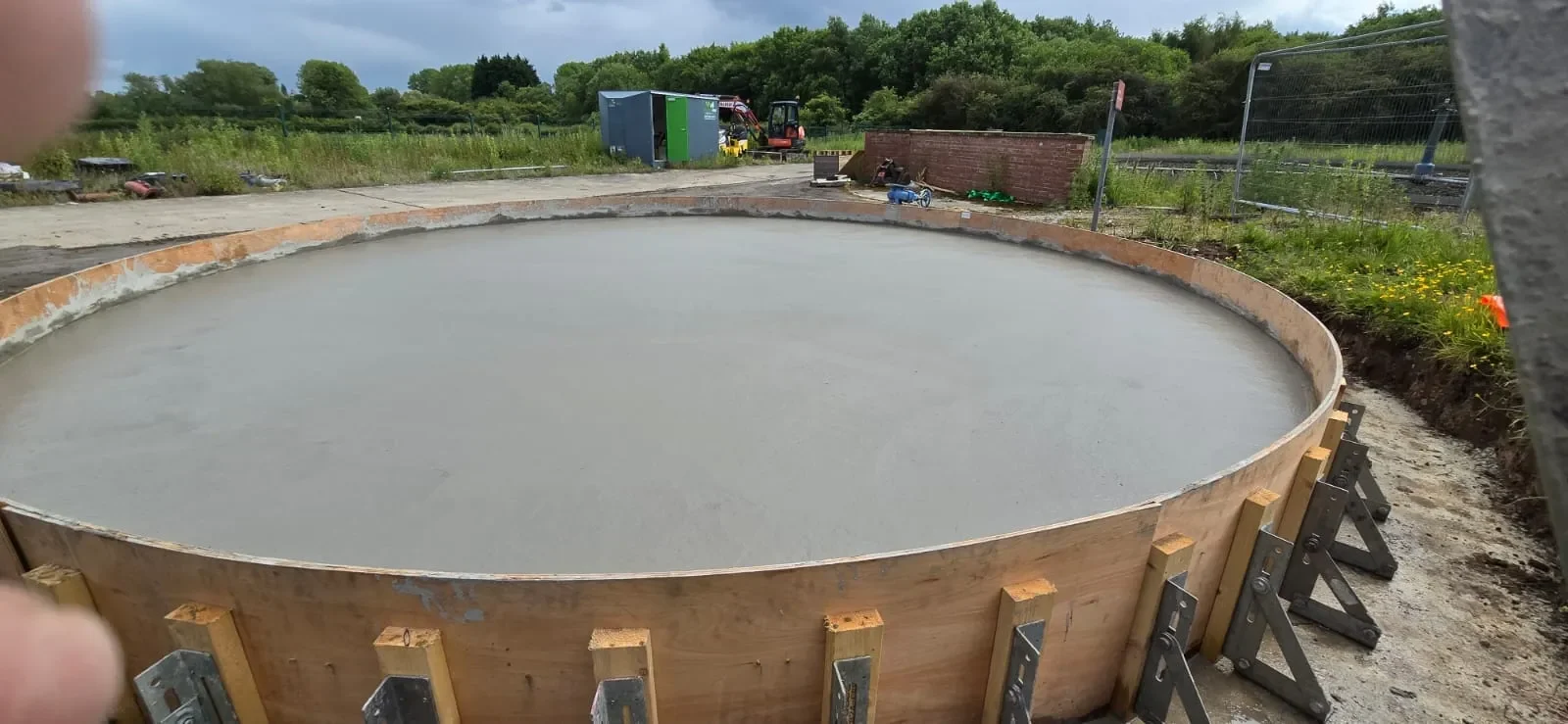 Precision Concrete Slab Installation, Yorkshire Water Treatment Works, Askham Bryan — site photograph