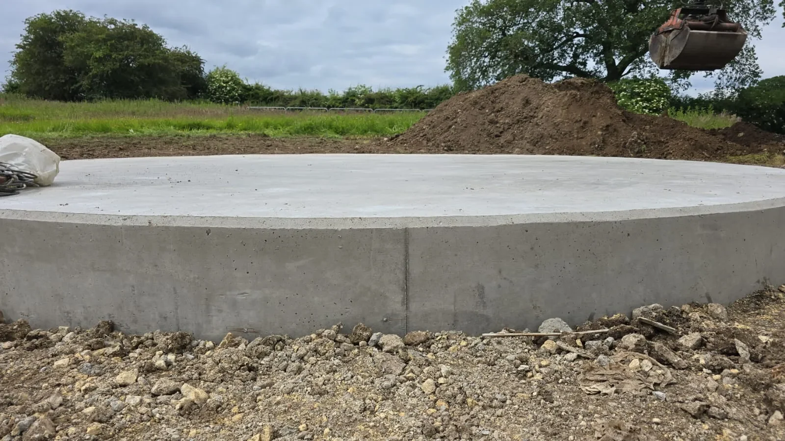 Precision Concrete Slab Installation, Yorkshire Water Treatment Works, Askham Bryan — site photograph