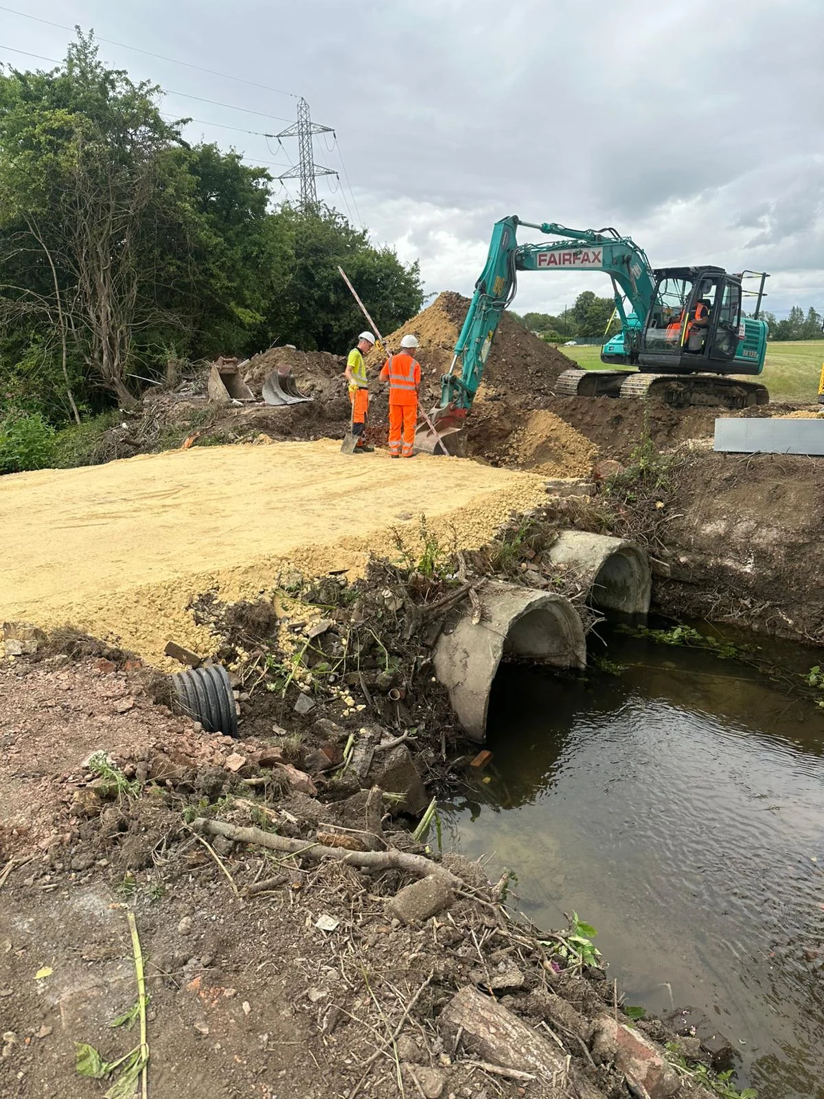 Barnsdale Culvert Access Bridge — site photograph