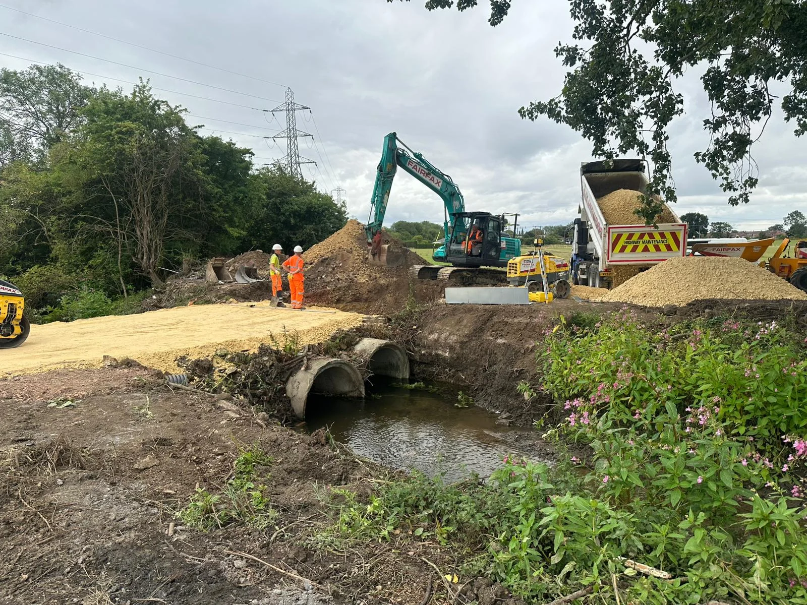 Barnsdale Culvert Access Bridge — site photograph