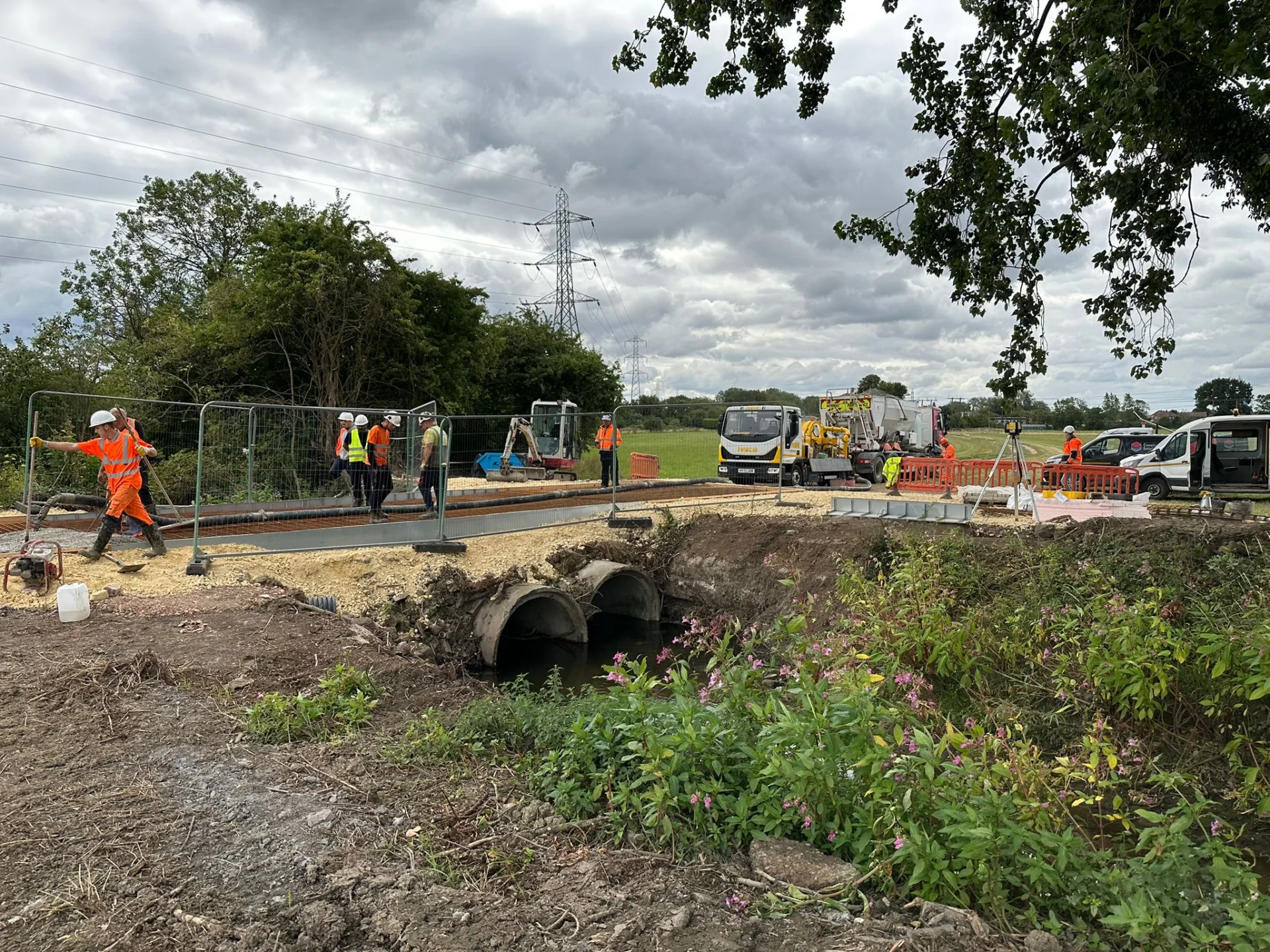 Barnsdale Culvert Access Bridge — site photograph