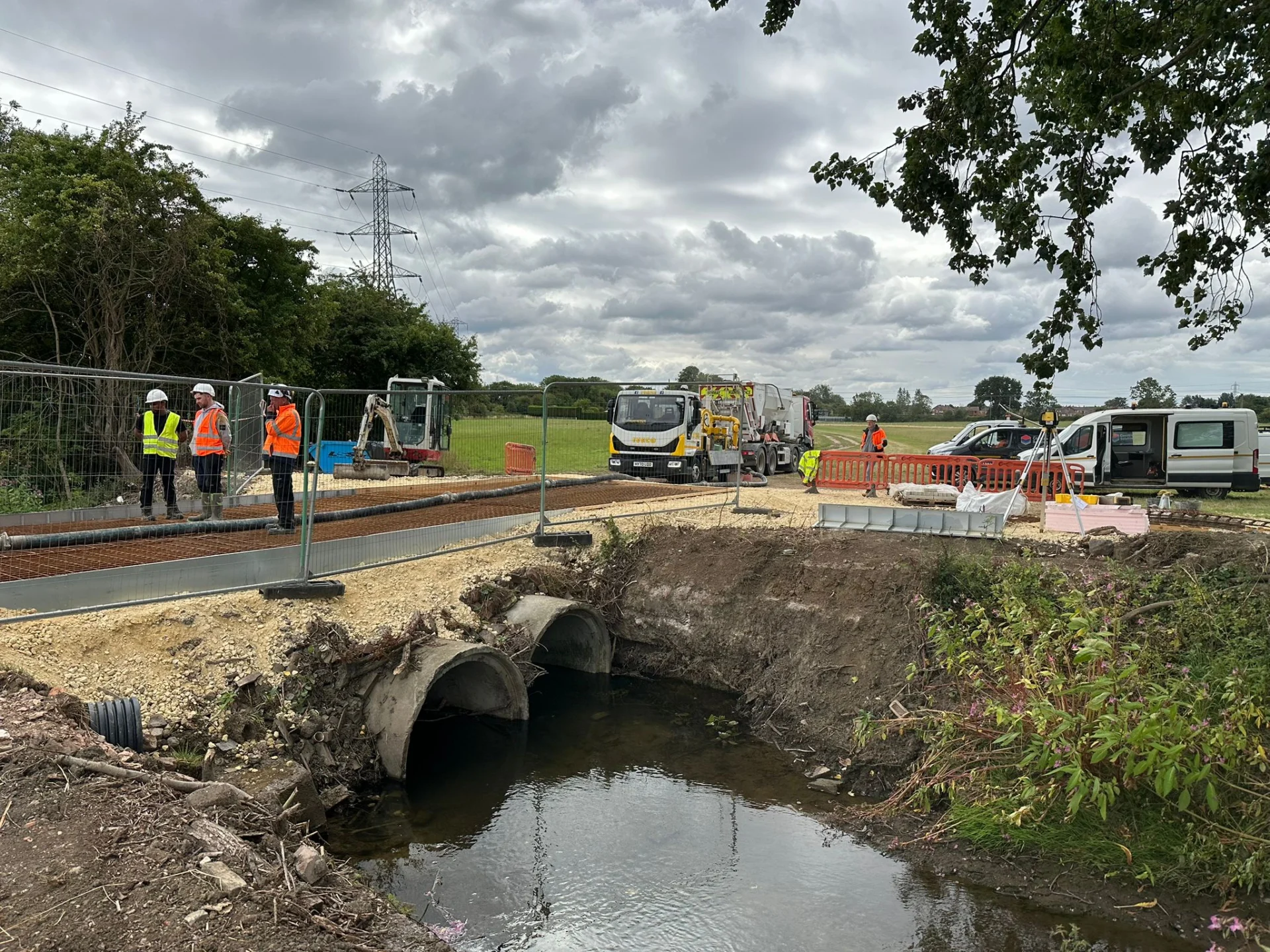 Barnsdale Culvert Access Bridge — site photograph