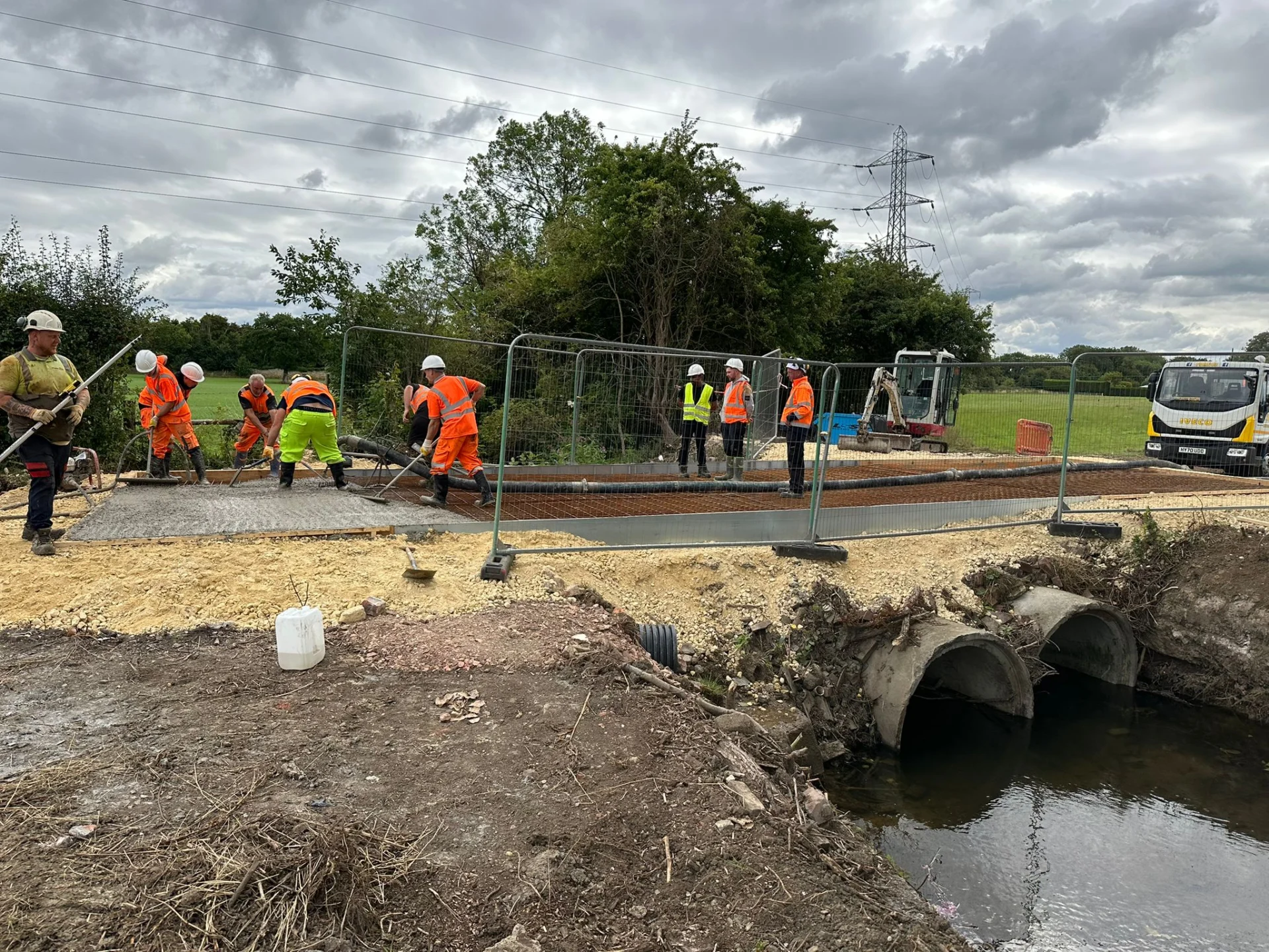 Barnsdale Culvert Access Bridge — site photograph