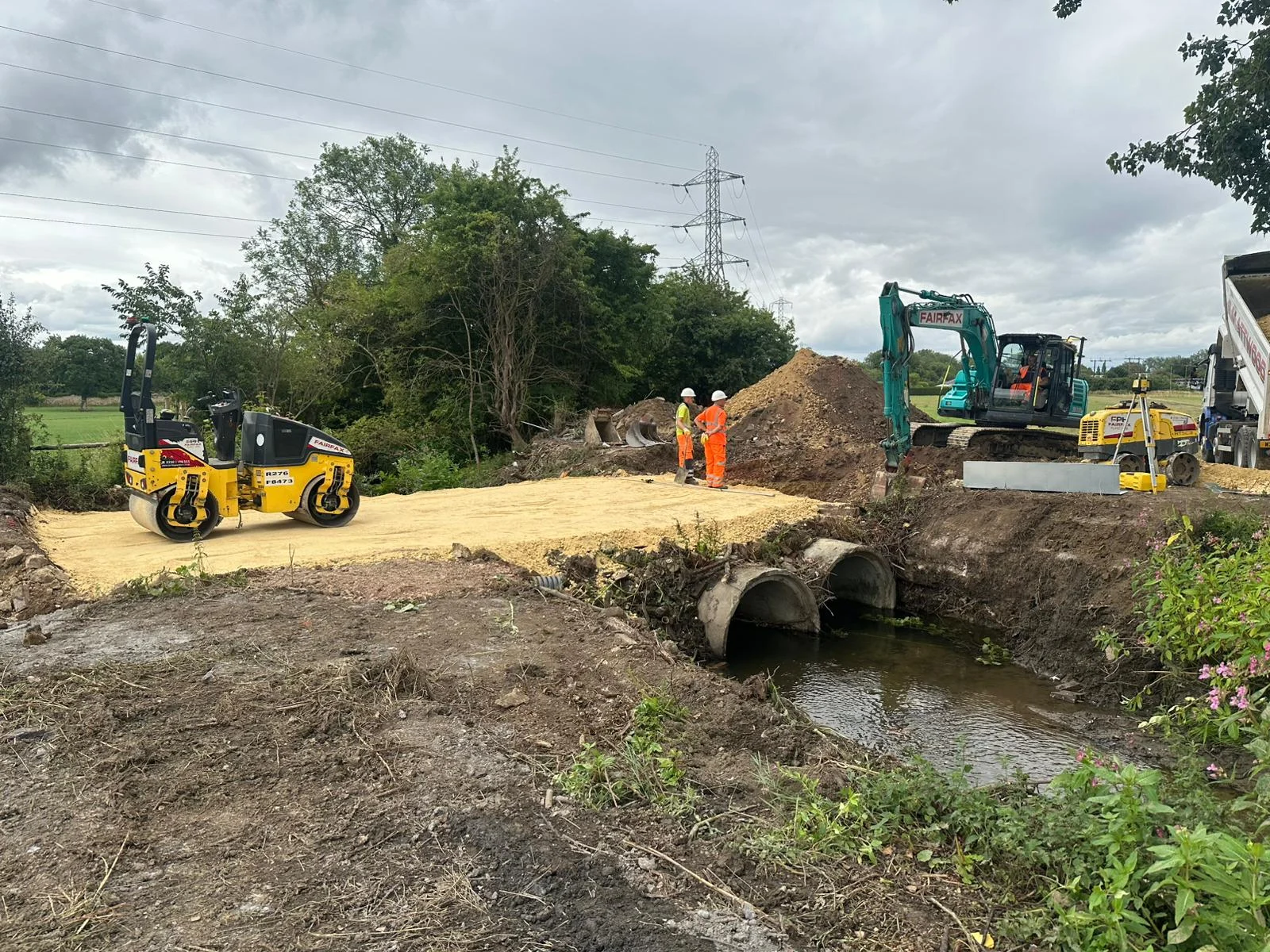 Barnsdale Culvert Access Bridge — site photograph