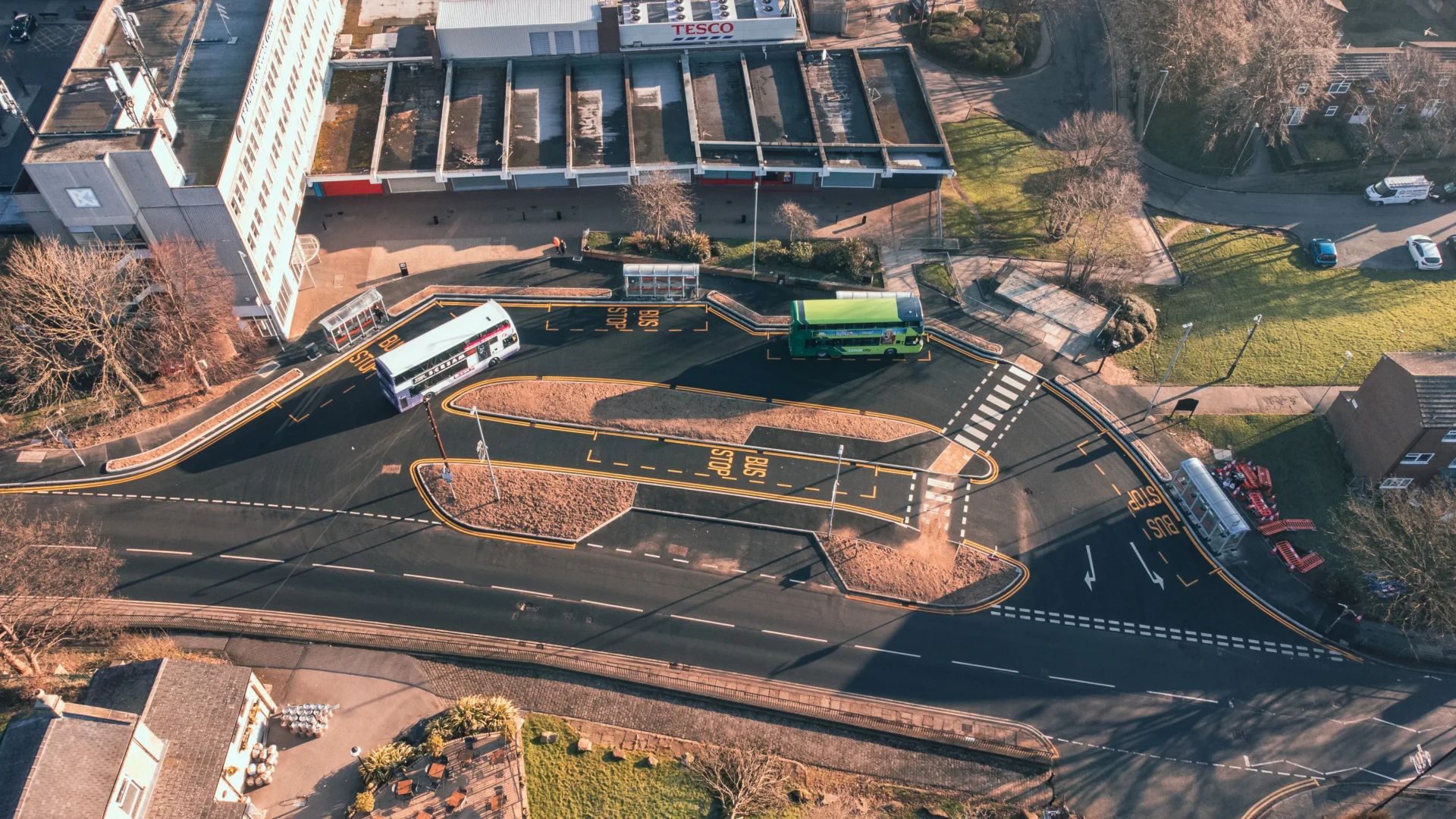Bramley Bus Station Upgrade — site photograph