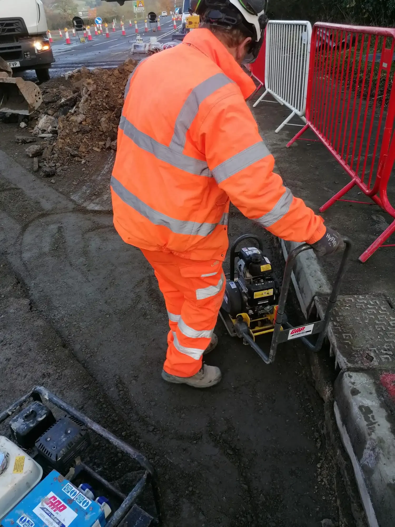 A64 Surface Water Drain Replacement — site photograph