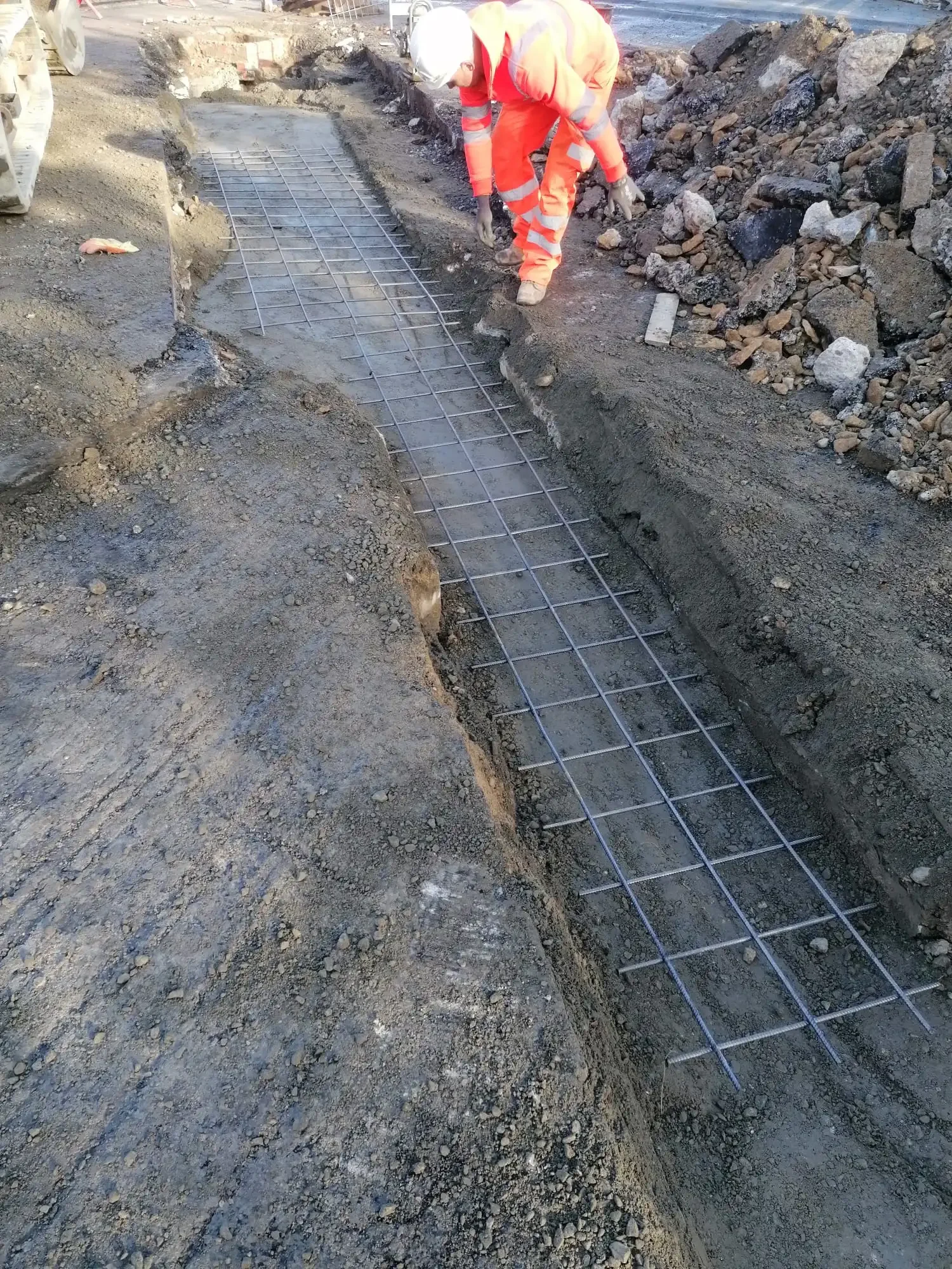 A64 Surface Water Drain Replacement — site photograph