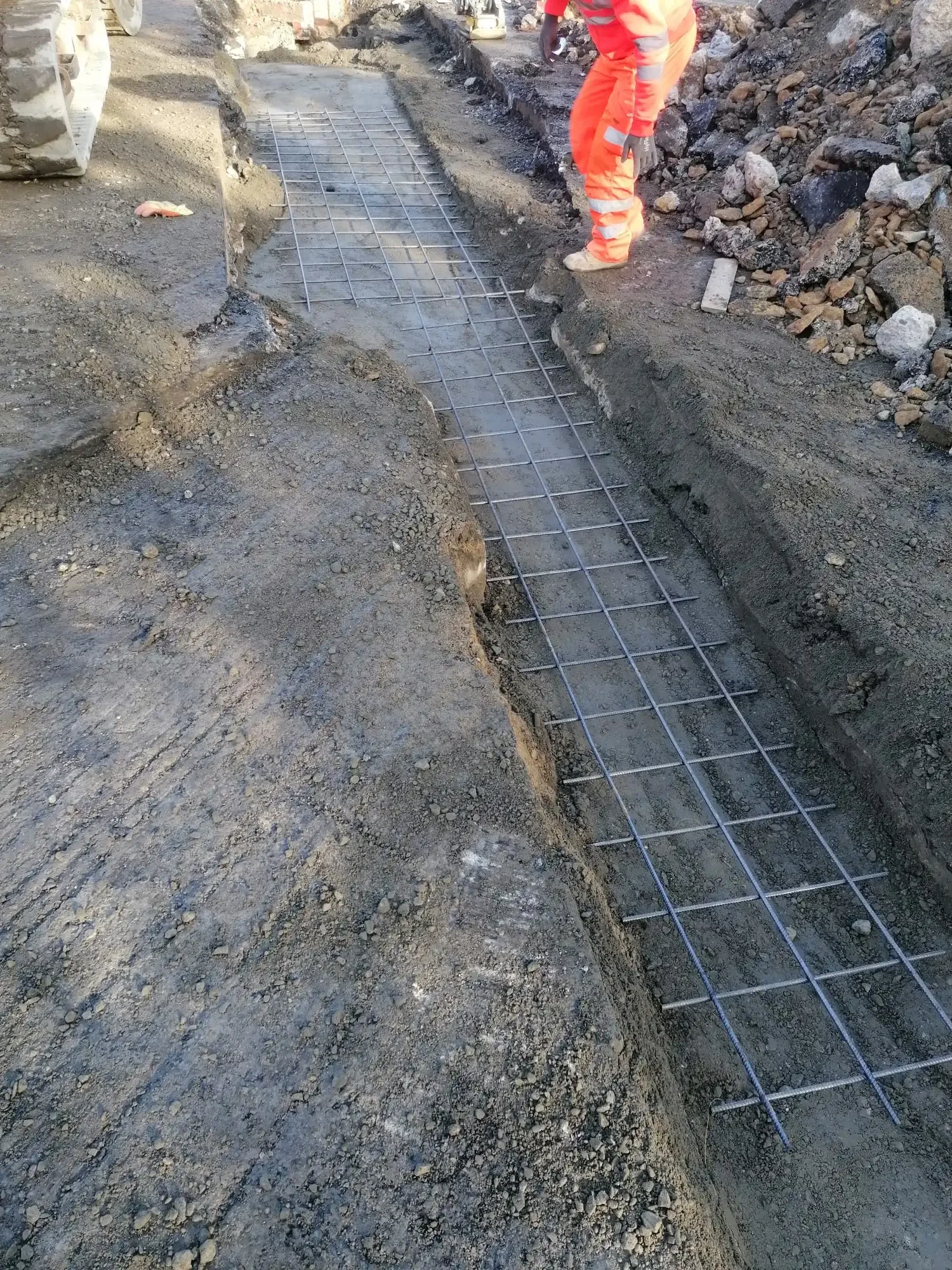 A64 Surface Water Drain Replacement — site photograph