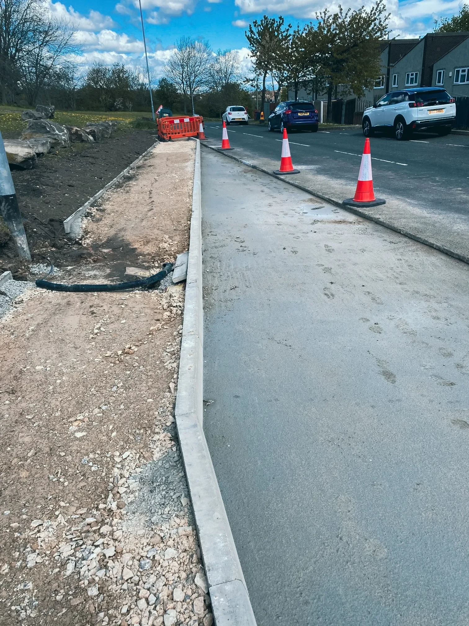 Cottingley Bus Layby Scheme — site photograph