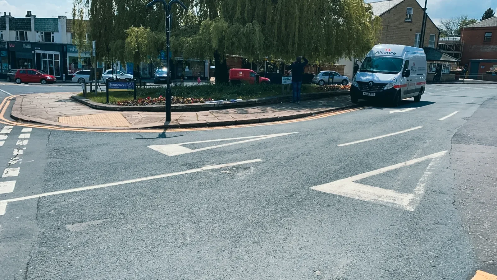 Junction Modification at Stainbeck Lane onto Harrogate Road — site photograph