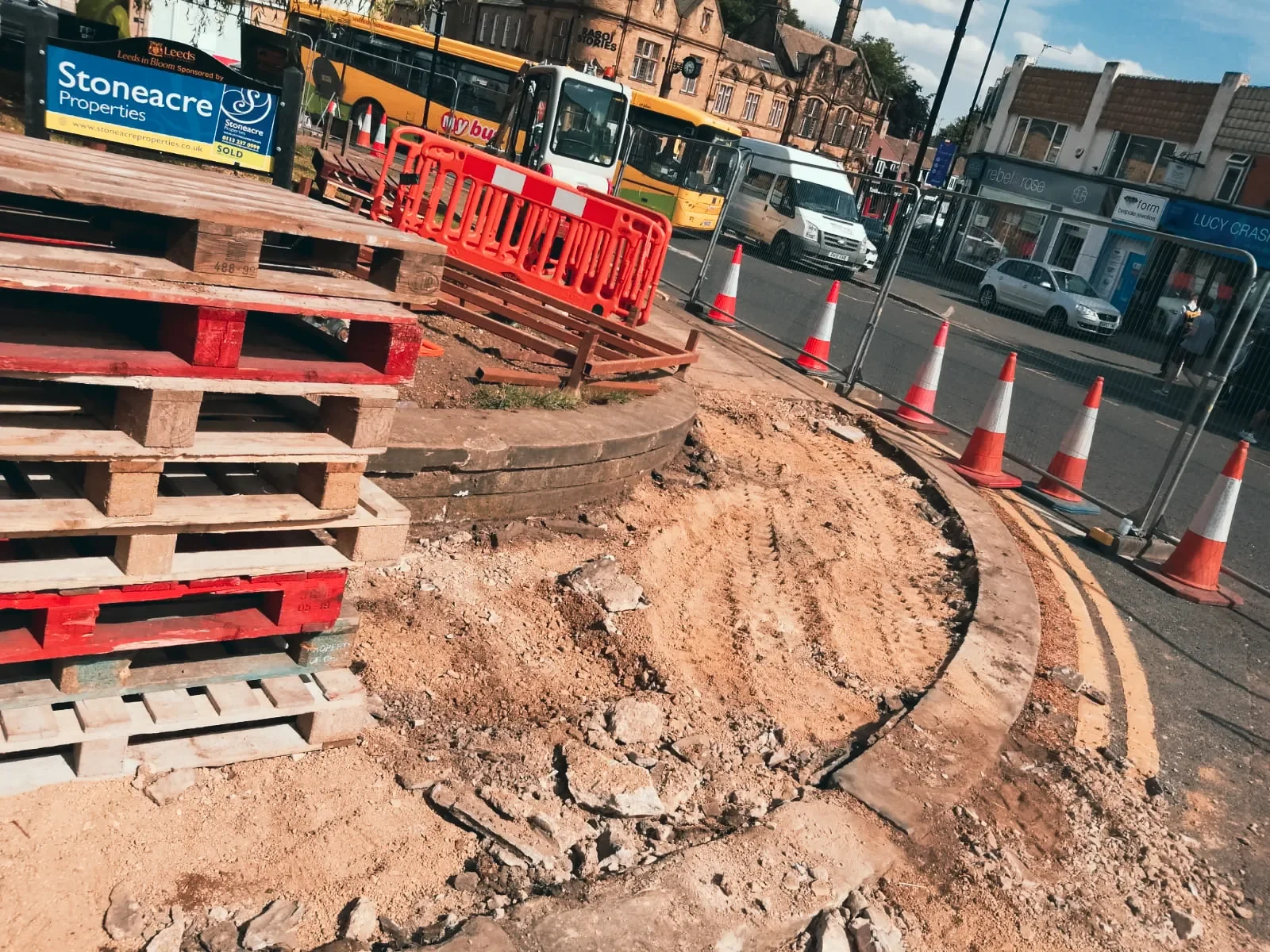 Junction Modification at Stainbeck Lane onto Harrogate Road — site photograph