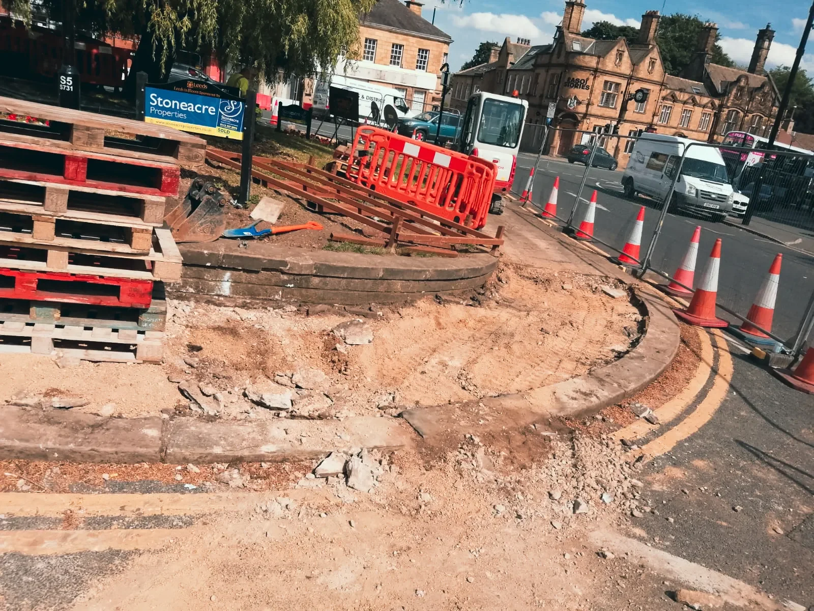 Junction Modification at Stainbeck Lane onto Harrogate Road — site photograph
