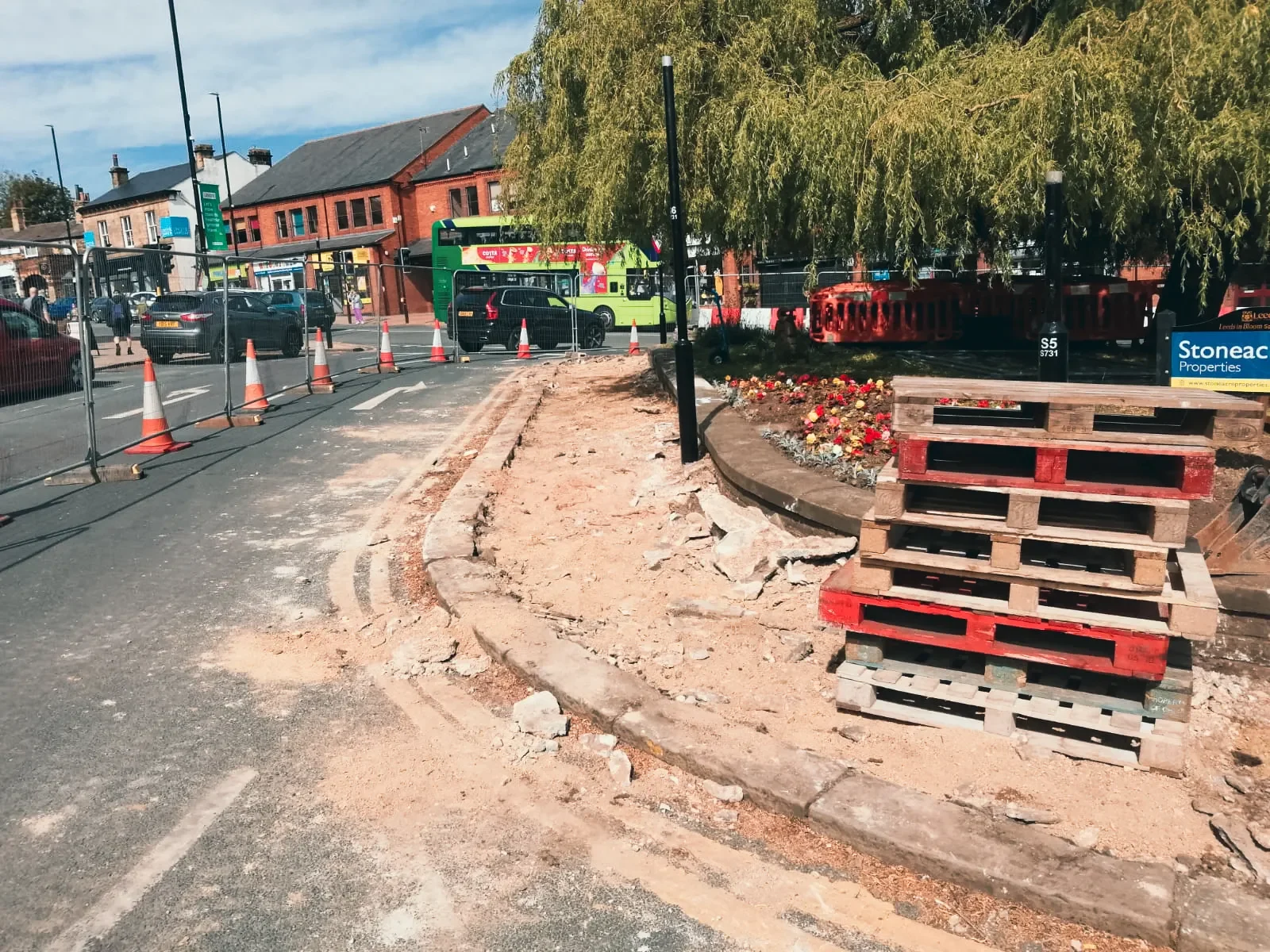 Junction Modification at Stainbeck Lane onto Harrogate Road — site photograph