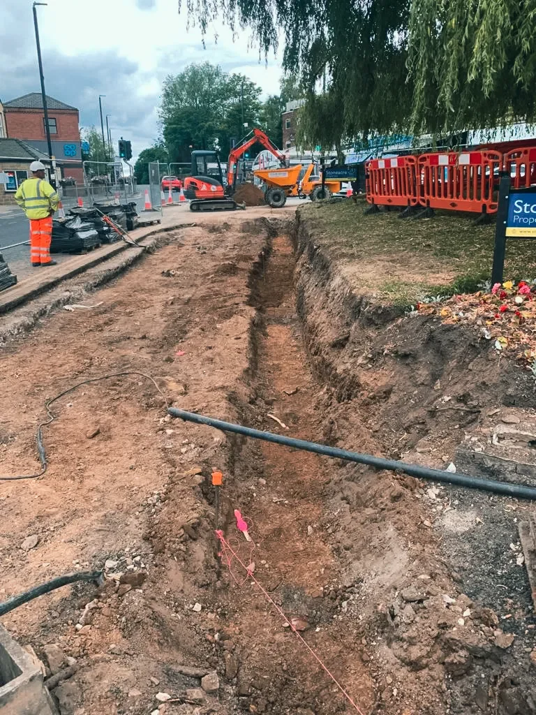 Junction Modification at Stainbeck Lane onto Harrogate Road — site photograph