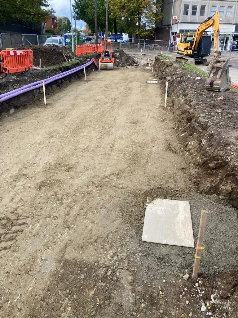 Bramley Bus Station Upgrade — site photograph