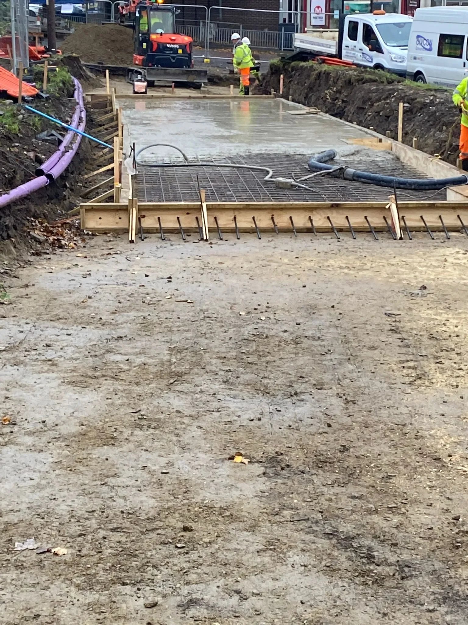 Bramley Bus Station Upgrade — site photograph