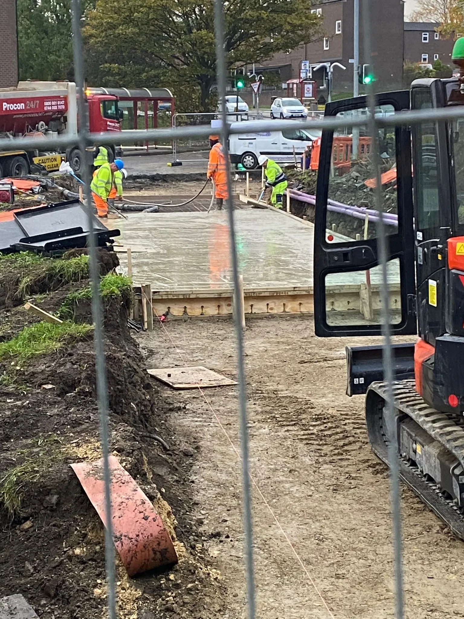 Bramley Bus Station Upgrade — site photograph