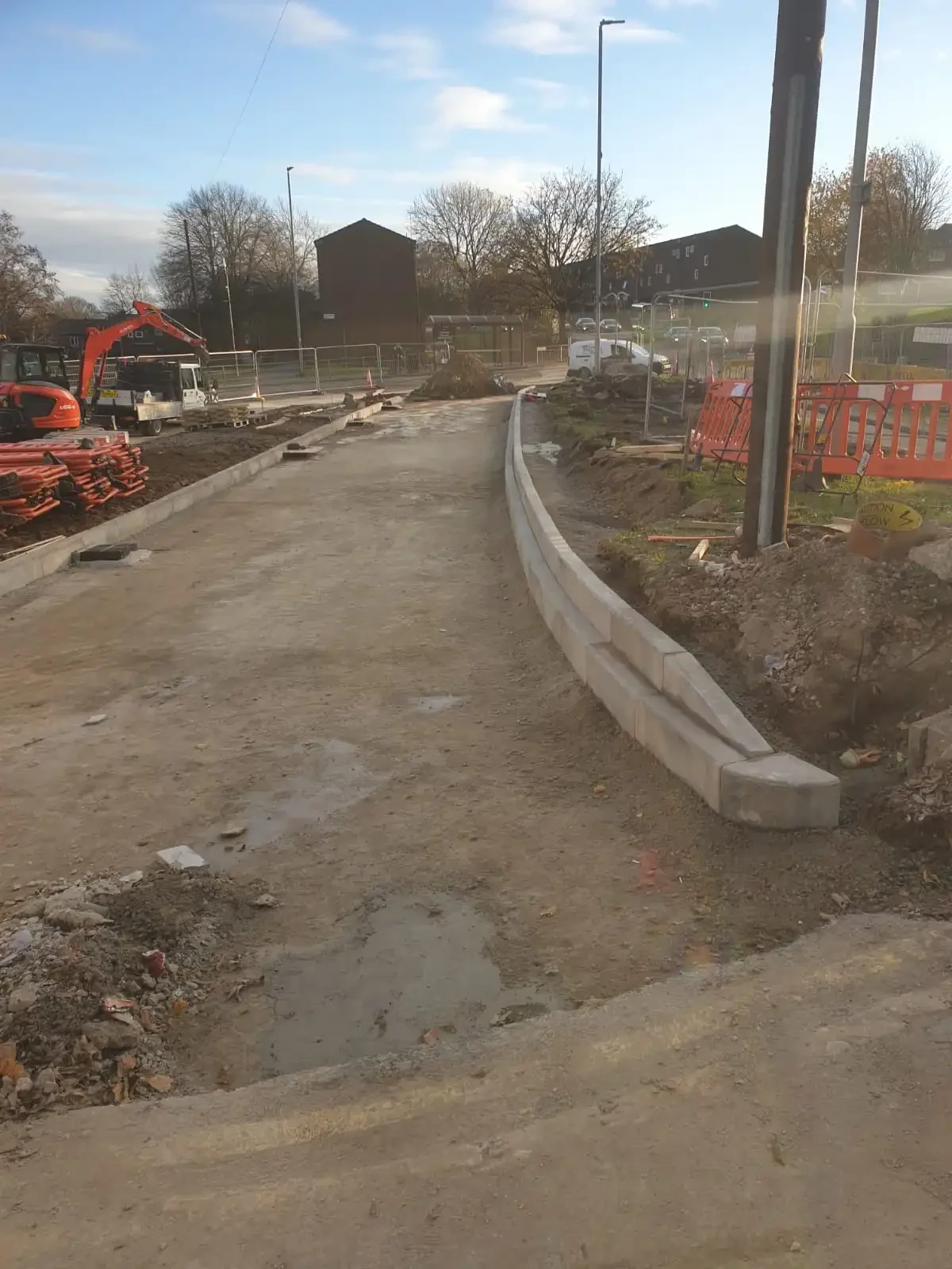 Bramley Bus Station Upgrade — site photograph