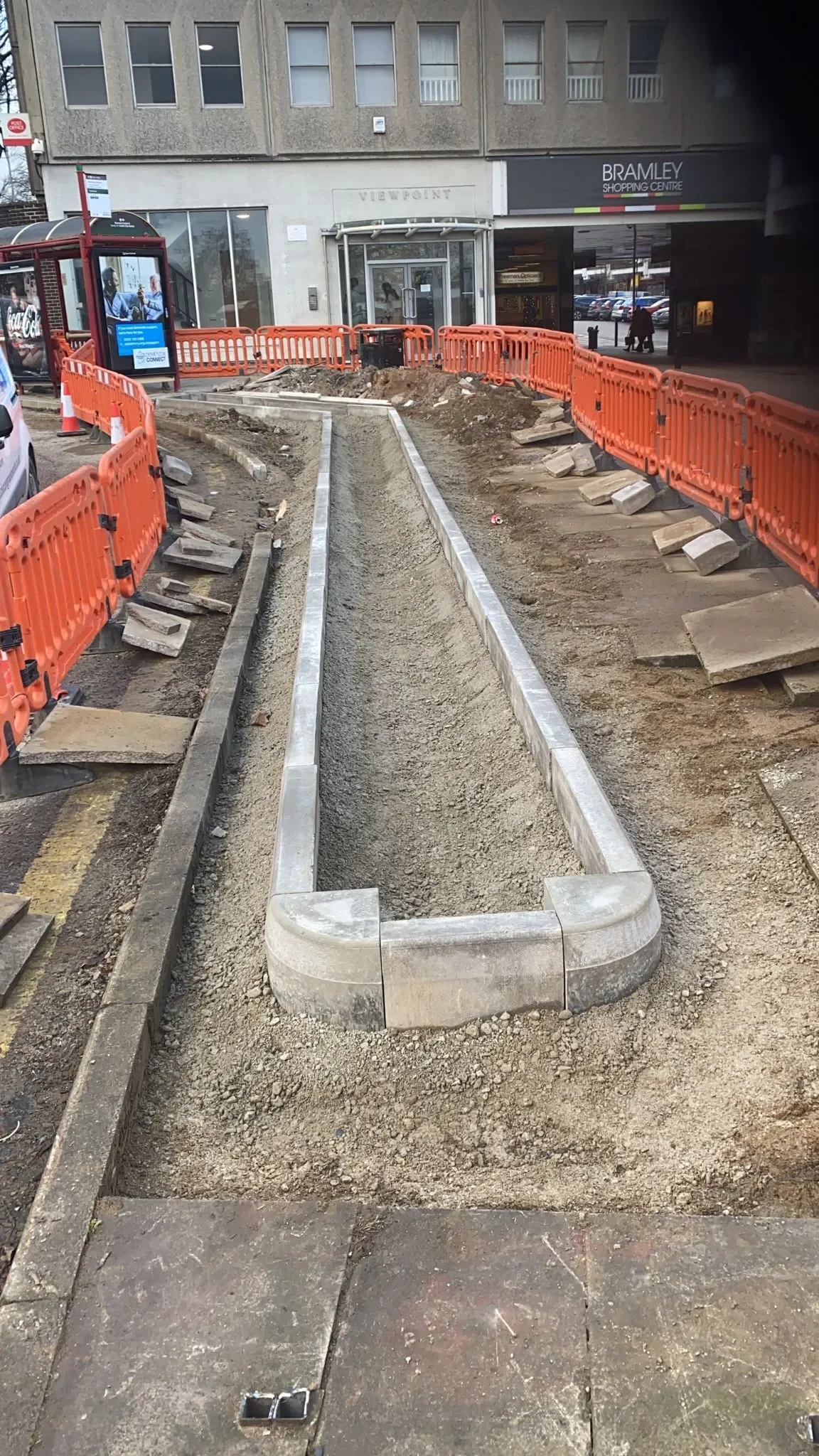Bramley Bus Station Upgrade — site photograph