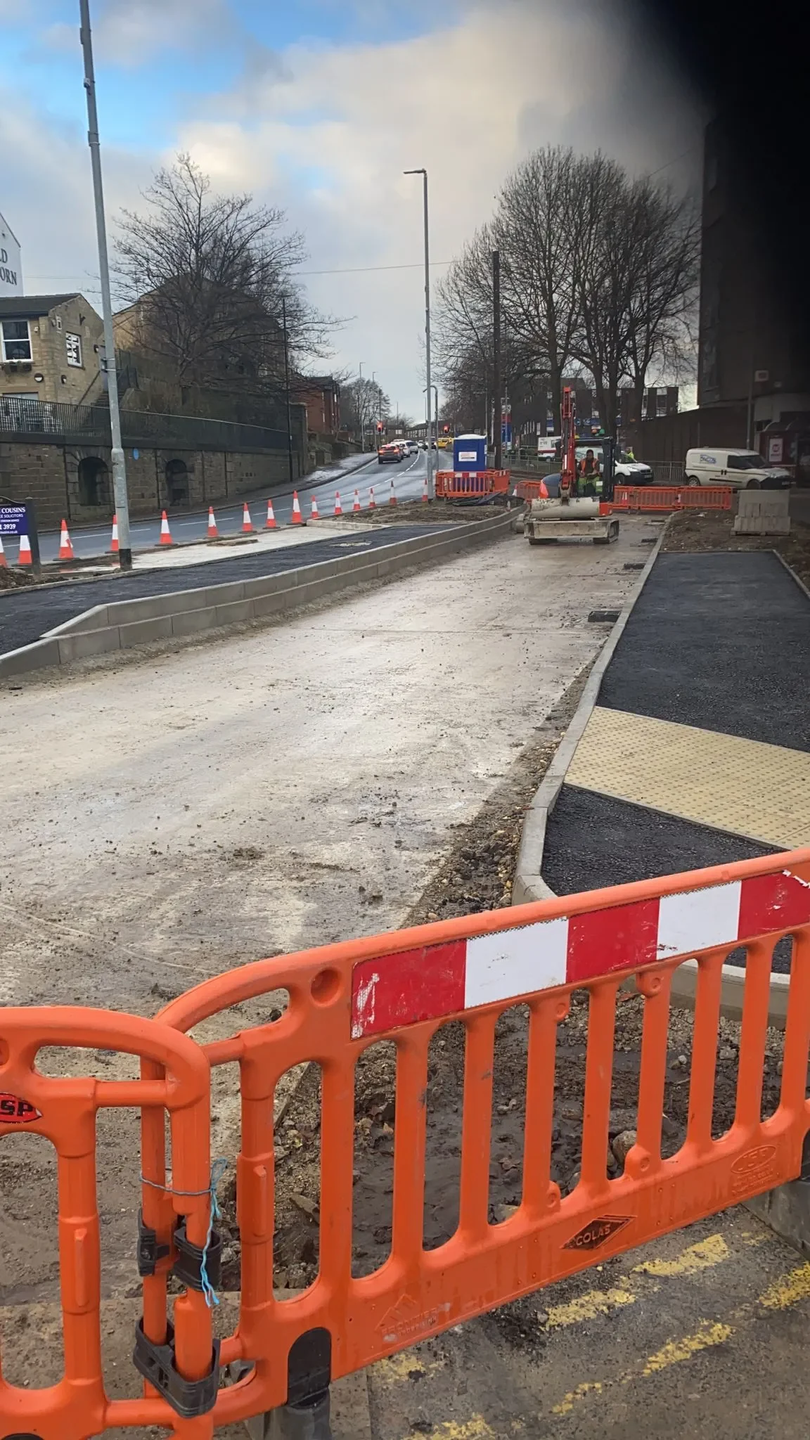 Bramley Bus Station Upgrade — site photograph