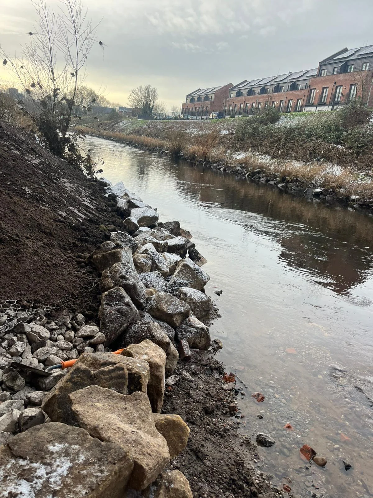 Palatine Bridge Erosion Protection — site photograph