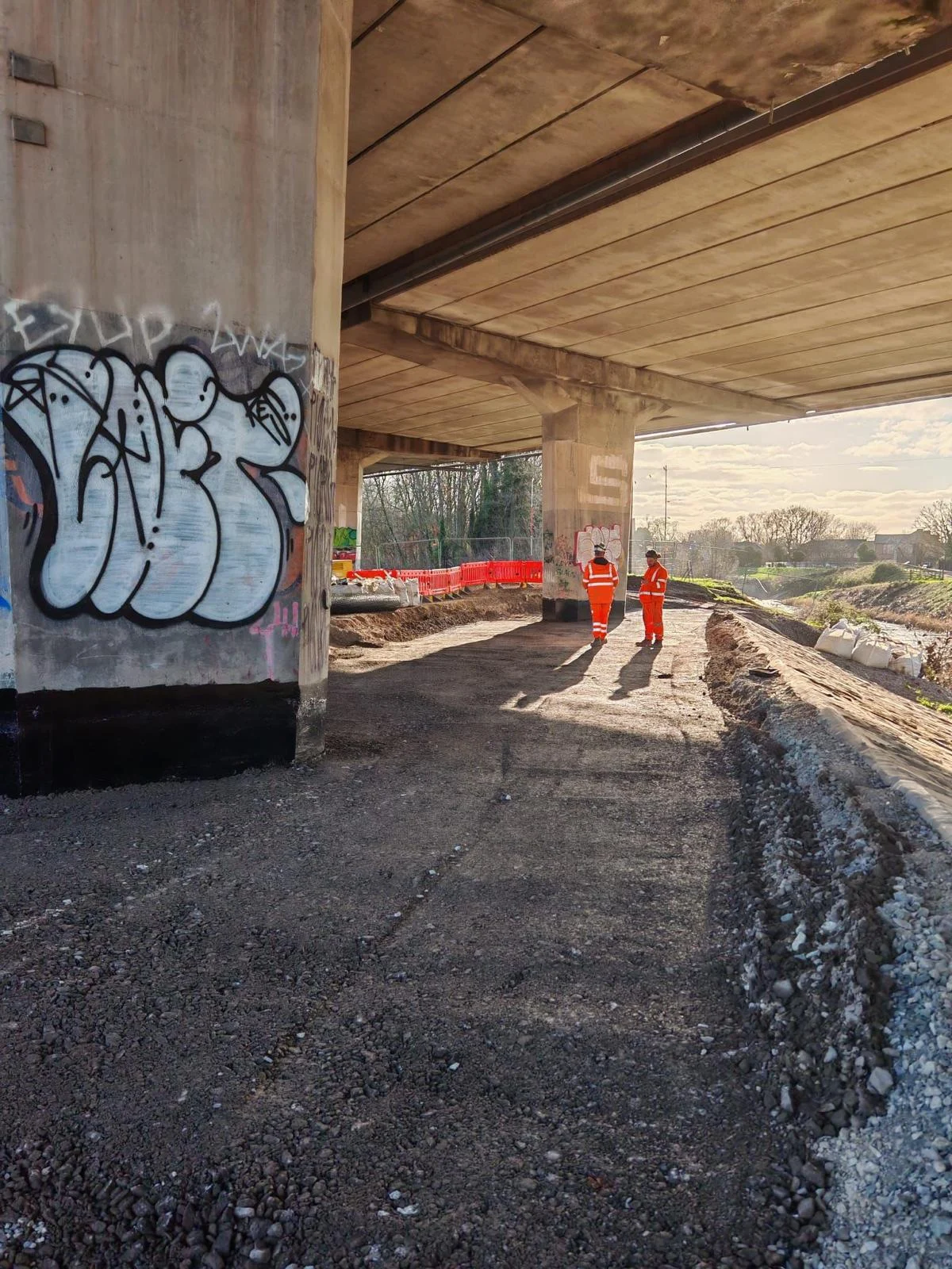 Palatine Bridge Erosion Protection — site photograph