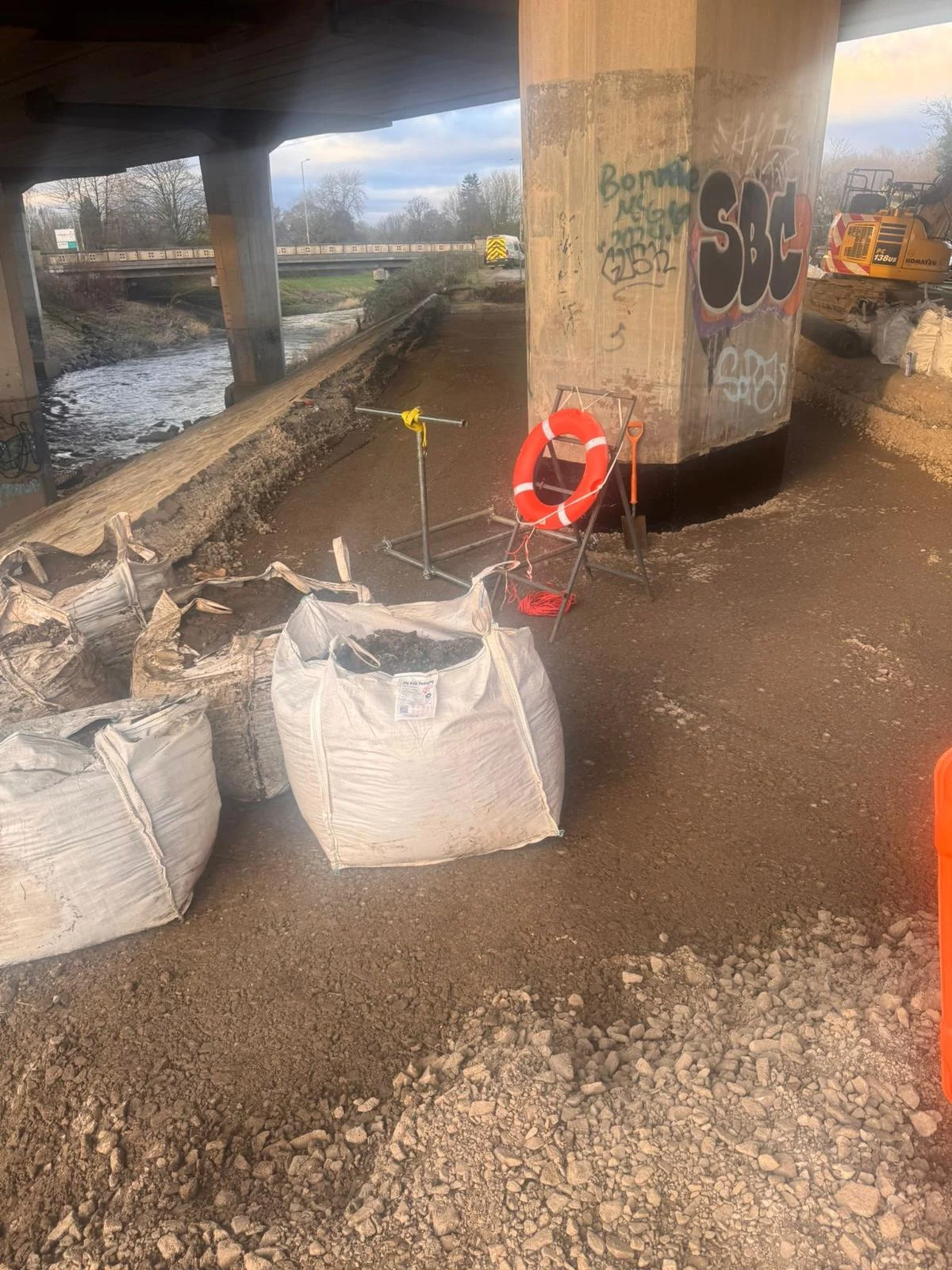 Palatine Bridge Erosion Protection — site photograph