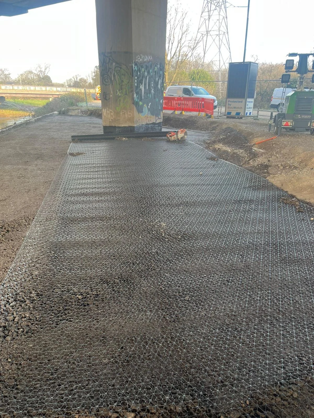 Palatine Bridge Erosion Protection — site photograph