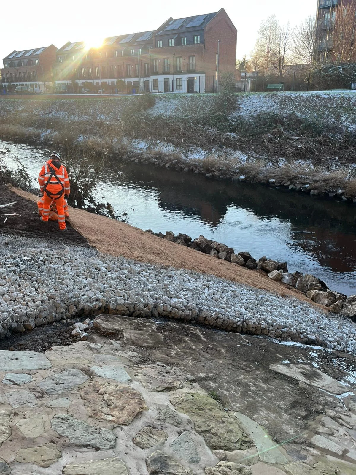 Palatine Bridge Erosion Protection — site photograph