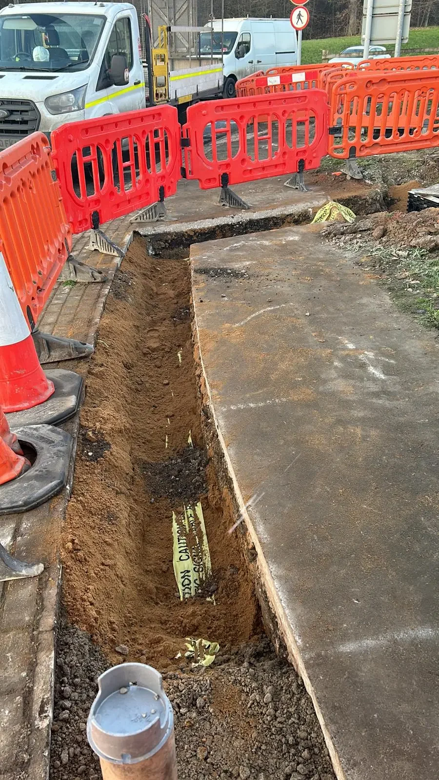 Carriageway Improvement Works at M1 Junction 46 — site photograph