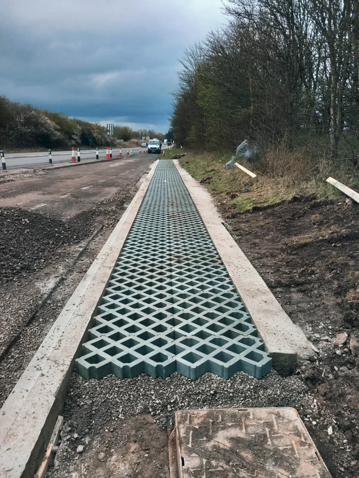 Layby Improvements on the A66, Neasham