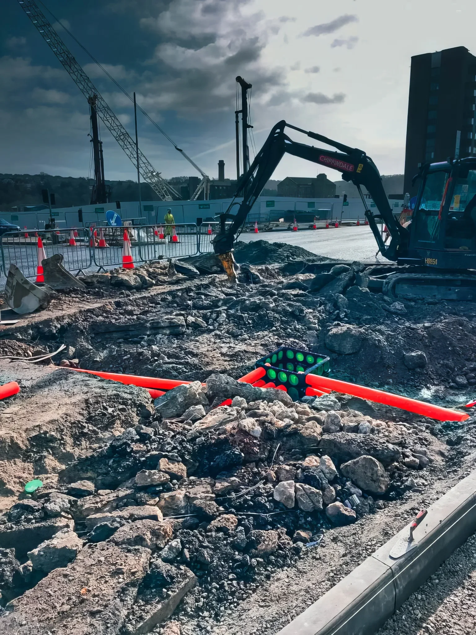 A6120 Ring Road Widening at Fink Hill — site photograph