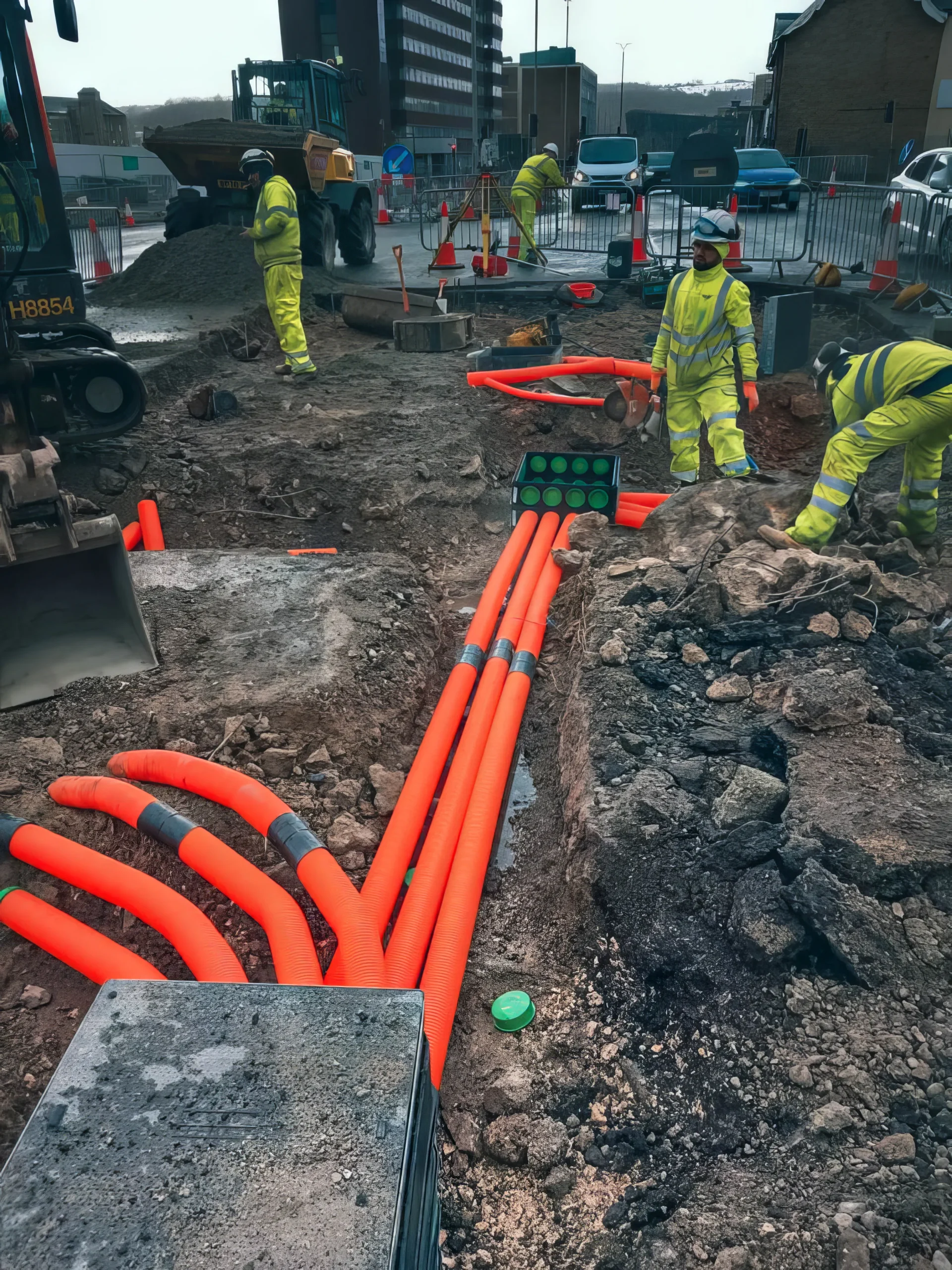 A6120 Ring Road Widening at Fink Hill — site photograph