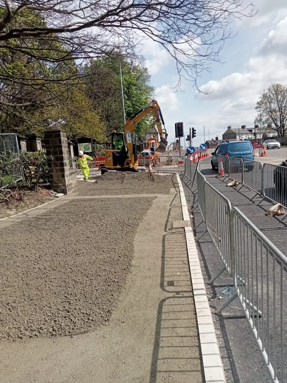 A6120 Ring Road Widening at Fink Hill — site photograph