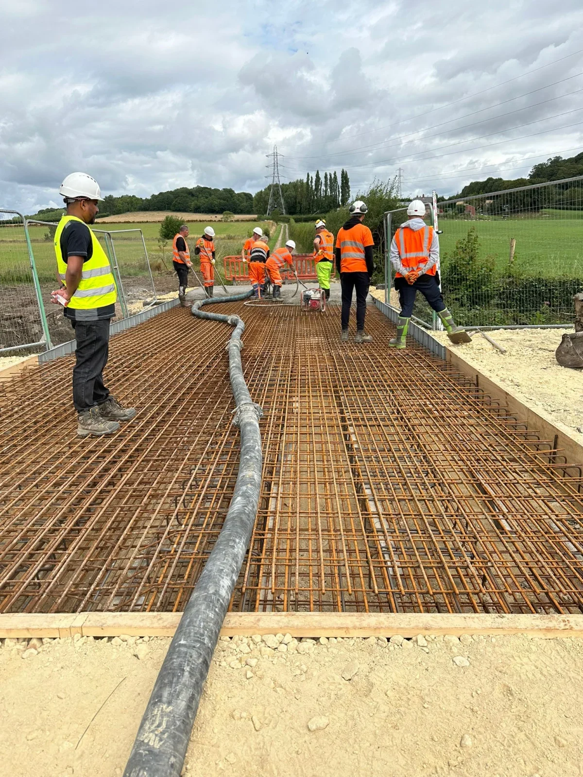Private Sector works on site