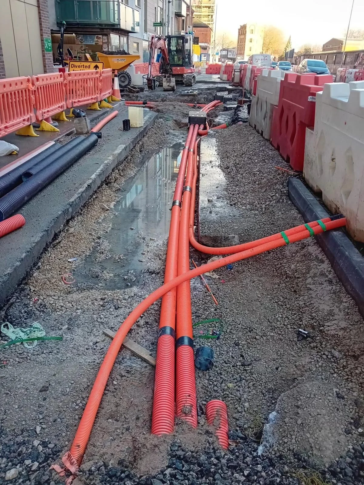 Traffic Signals works on site